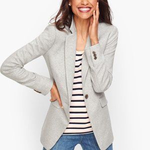 Talbots Long Grey Blazer - Ponte - Size 18
